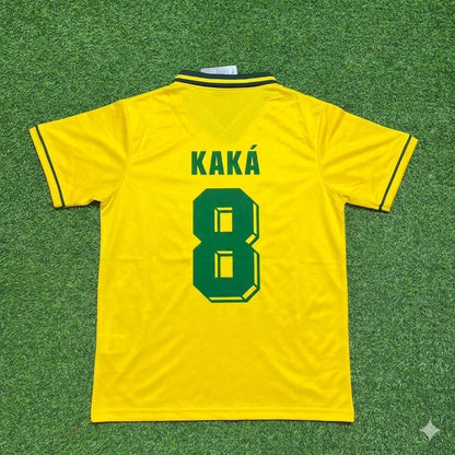 Kaka Leite #8 Brazil Retro Football Jersey