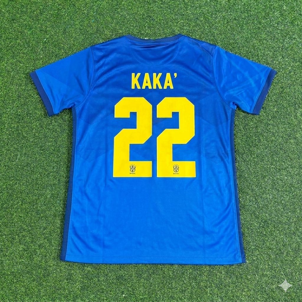 Kaka Leite Brazil Blue Football Jersey Trikot Maillot