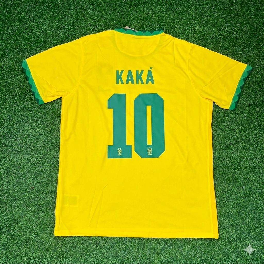 Kaka Leite Brazil Football Retro Jersey Trikot Maillot