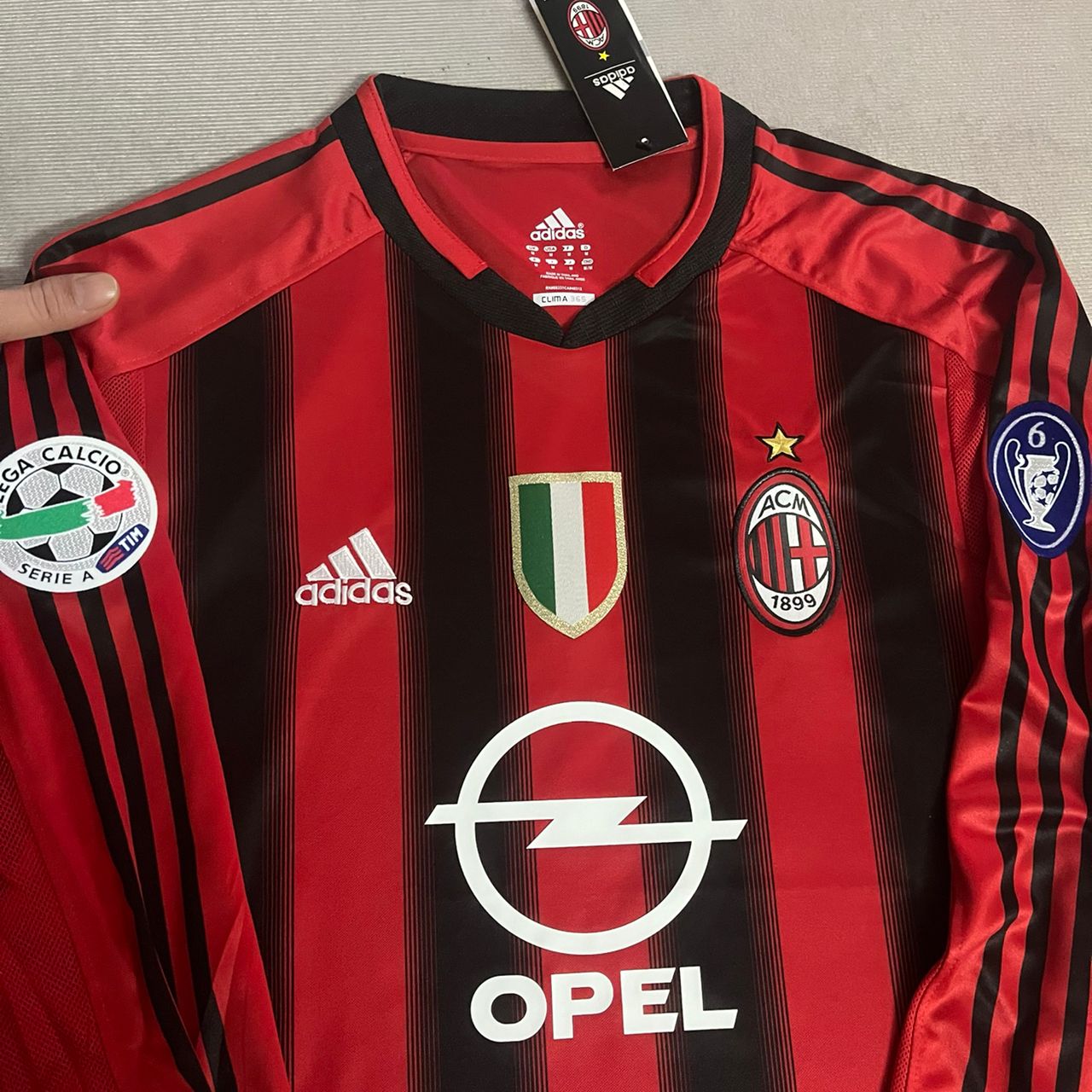 Kaká Leite AC Milan 2004 Red Black Retro Jersey