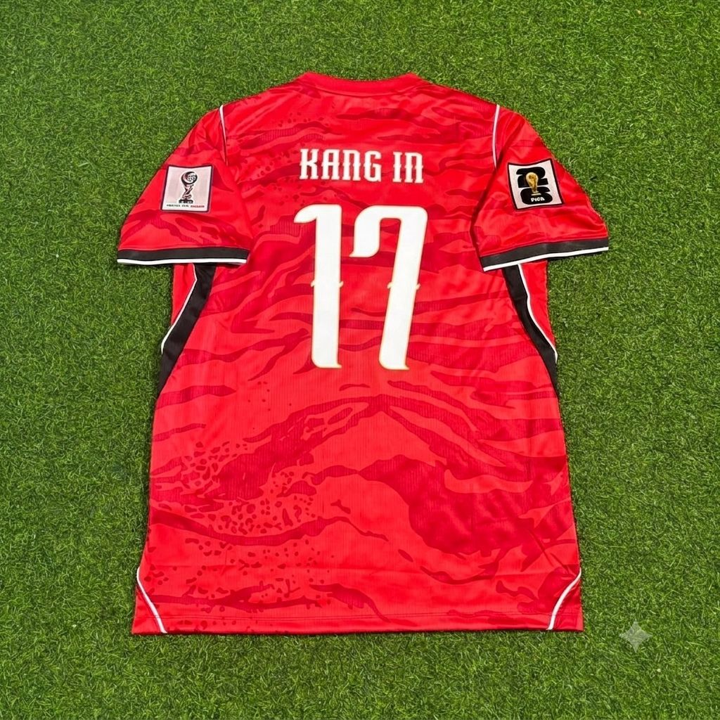 Kang-in Lee South Korea 2026 World Cup Red Football Jersey