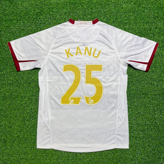 Kanu Arsenal 2004-2005 Away Retro White Football Jersey