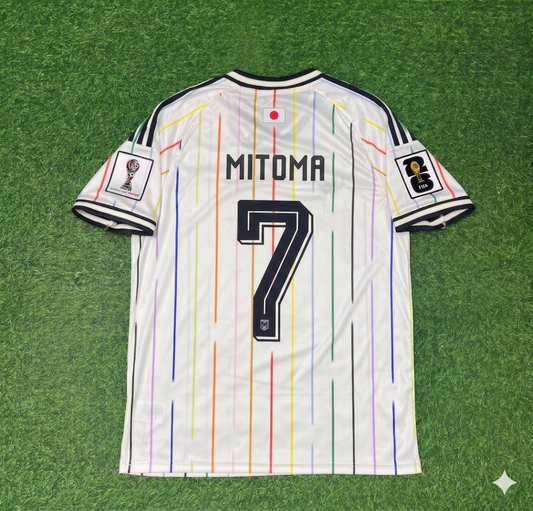 Takefusa Kubo Japan World Cup 2026 Away White Football Jersey Trikot Maillot