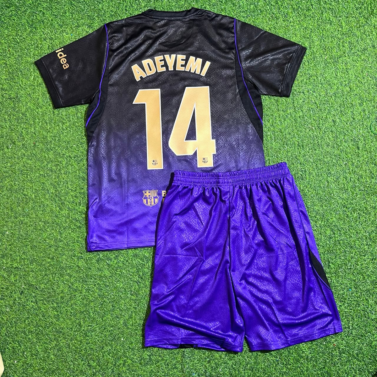 Karim Adeyemi #14 Barcelona 2027 New Season Away Kids Jersey Trikot Maillot Soccer Shirt