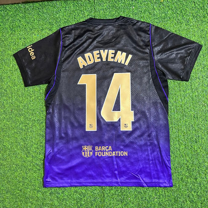 Karim Adeyemi #14 Barcelona 2027 New Season Away Kids Jersey Trikot Maillot Soccer Shirt