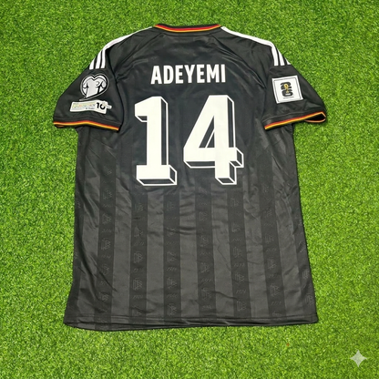 Karim Adeyemi 14# Deutschland WM 2026 Black Style Fußballtrikot