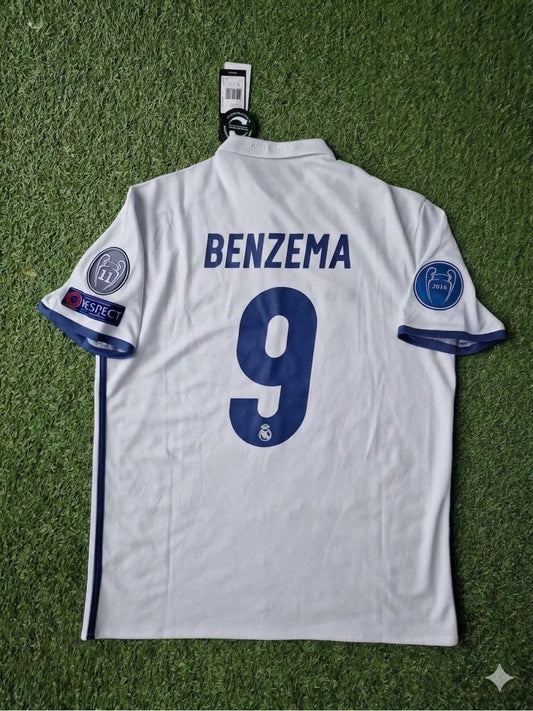 Karim Benzema 9- Madrid 2018 Retro Jersey Trikot Maillot Soccer Shirt