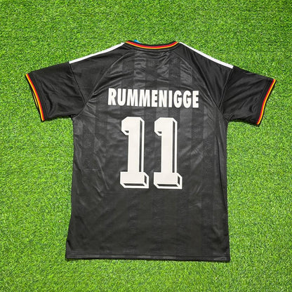 Karl-Heinz Rummenigge 11# Deutschland Schwarz Retro Vintage Fußballtrikot