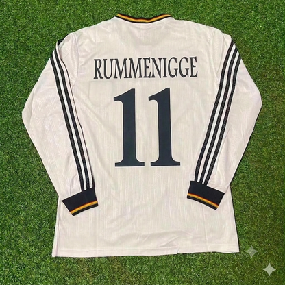 Karl-Heinz Rummenigge #11 Germany Long Sleeve Retro Football Jersey Kit