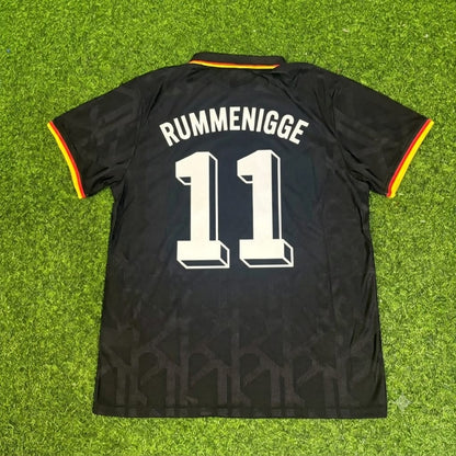 Karl-Heinz Rummenigge Germany Black Polo Retro Commemorative Jersey