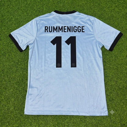 Karl-Heinz Rummenigge Germany 125th Year Special Clear Blue Retro Football Jersey