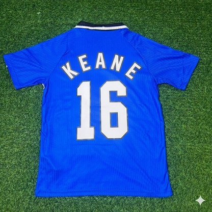 Roy Keane Manchester United 1996/1997 Blue Retro Football Jersey