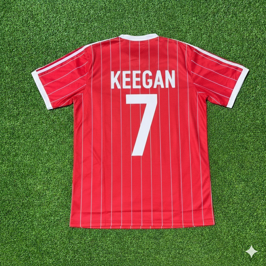 Kevin Keegan Hamburger SV Rotes Heimtrikot Retro Fußballtrikot