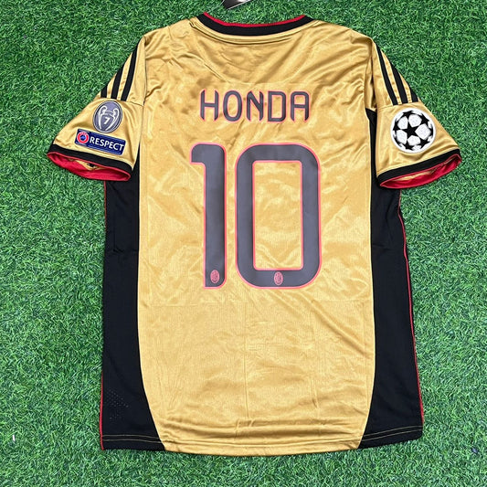 Keisuke Honda - AC Milan 2013/2014 Red Black Retro Jersey Trikot Maglia