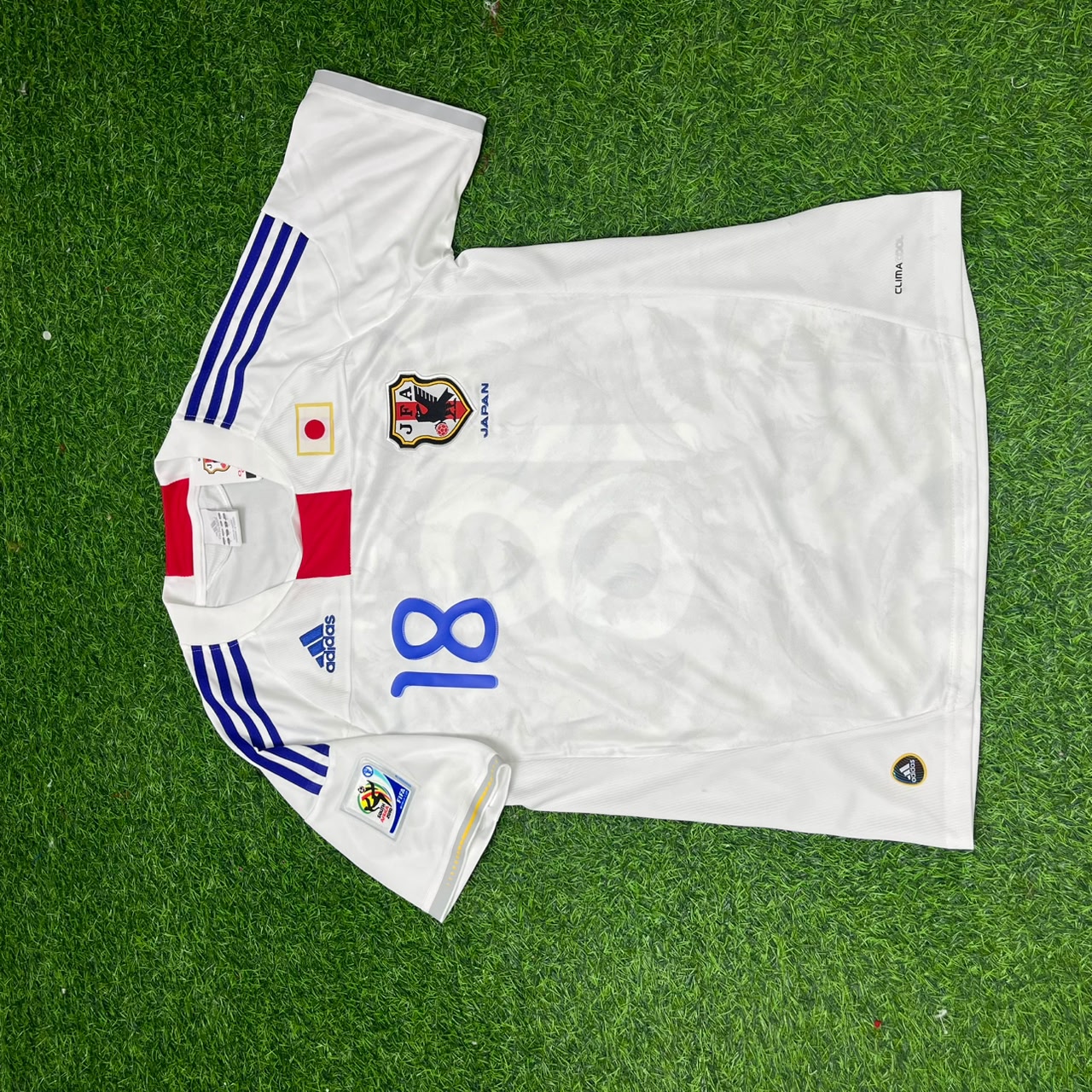 Keisuke Honda Japan 2010 World Cup White Retro Football Jersey