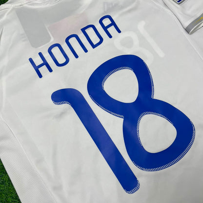 Keisuke Honda Japan 2010 World Cup White Retro Football Jersey