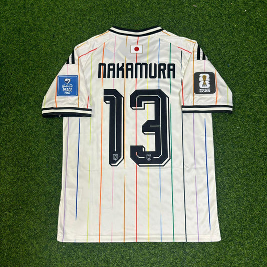 Keito Nakamura Japan World Cup 2026 Away White Football Jersey Trikot Maillot