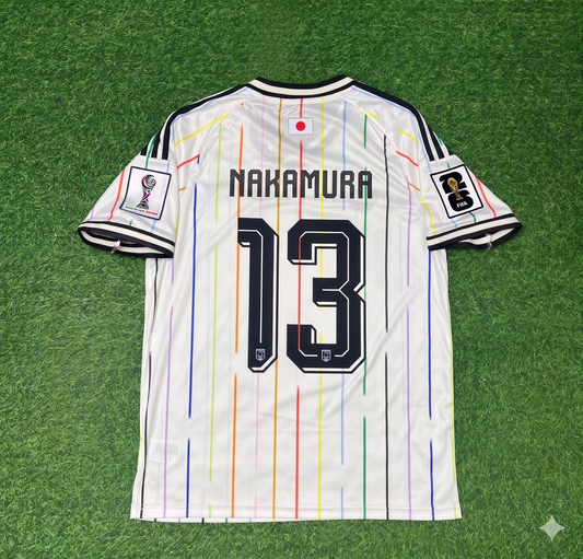 Keito Nakamura Japan World Cup 2026 Away White Football Jersey Trikot Maillot