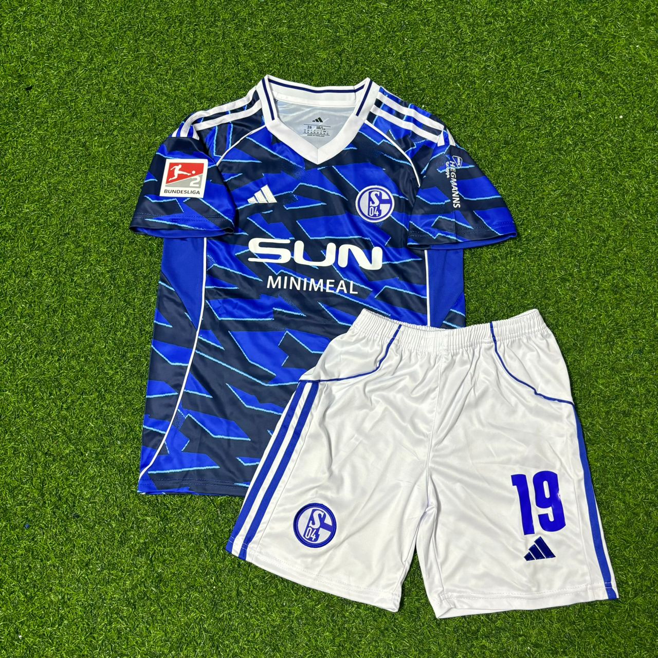 Kenan Karaman #19 Schalke 04 Kids 2026 New Season Football Jersey Trikot