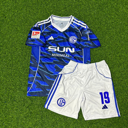 Kenan Karaman #19 Schalke 04 Kids 2026 New Season Football Jersey Trikot