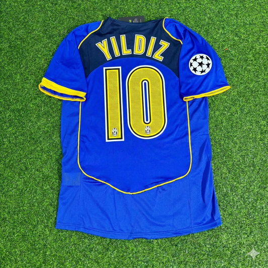 Kenan Yildiz Juventus Blue Retro Jersey | Kit | Trikot | Maillot Soccer Shirt