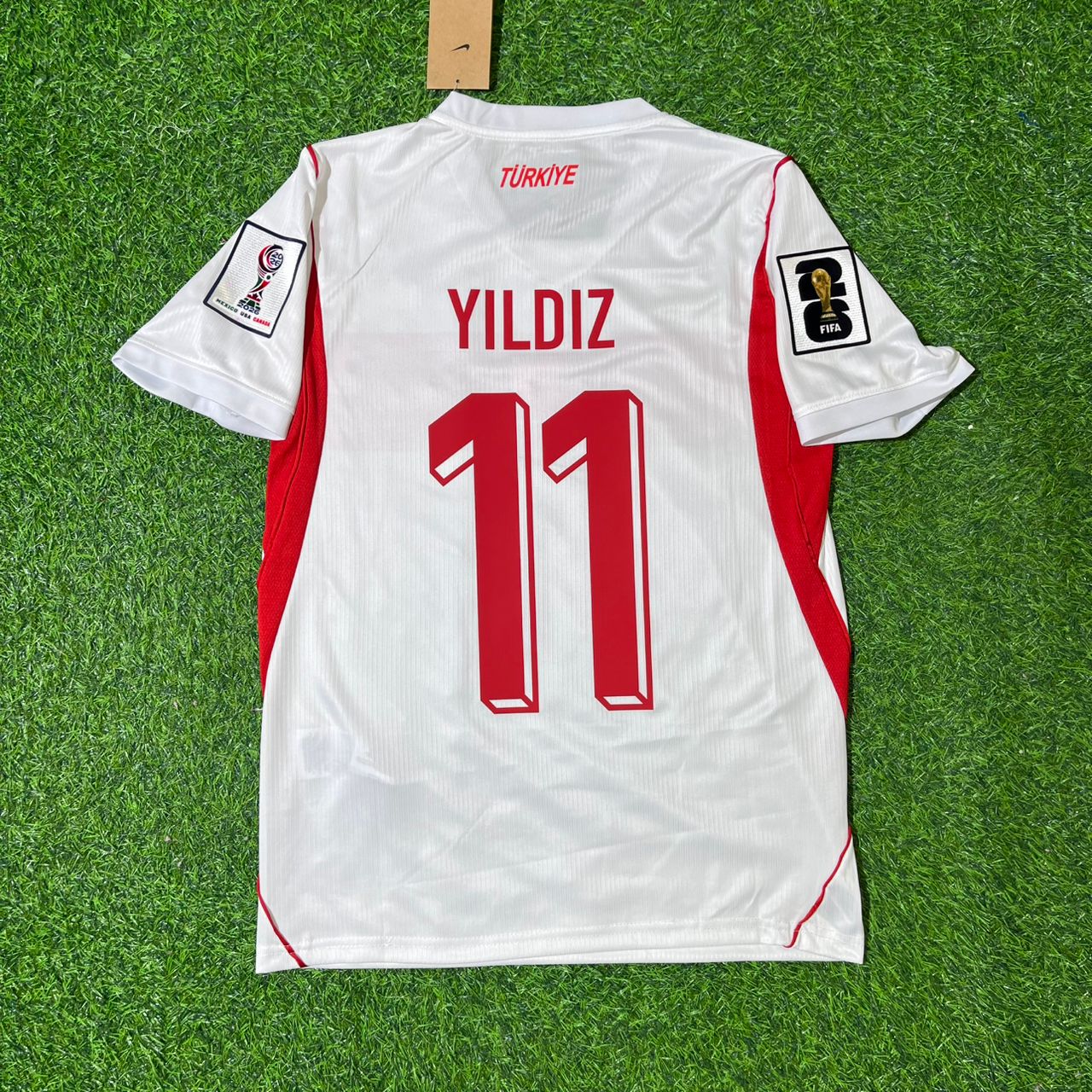 Kenan Yıldız #11 Turkey - World Cup 2026 Away White Jersey Trikot - Türkiye Milli Forma