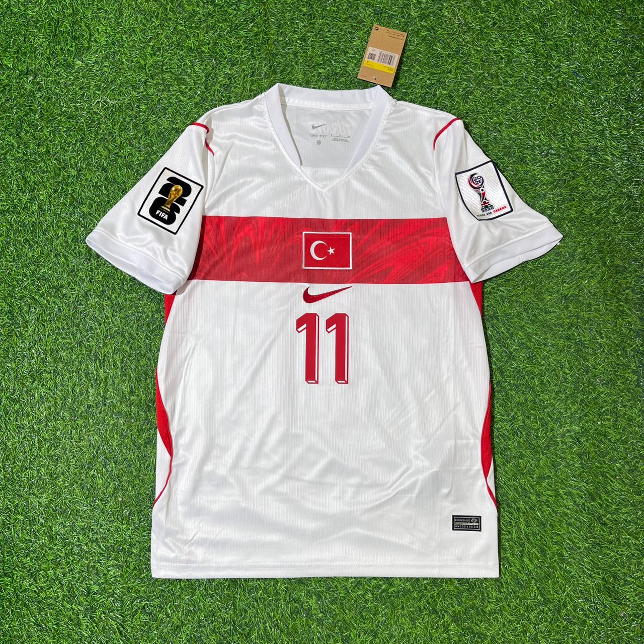 Kenan Yıldız #11 Turkey - World Cup 2026 Away White Jersey Trikot - Türkiye Milli Forma