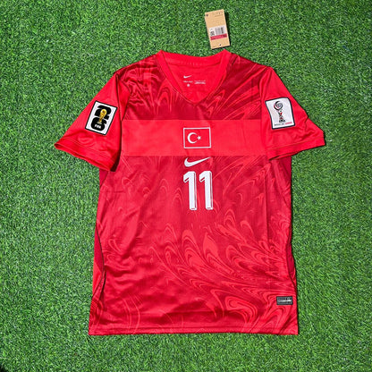 Kenan Yıldız #11 Türkei Türkei - Weltmeisterschaft 2026 - Heim Rot - Trikot - Milli Forma