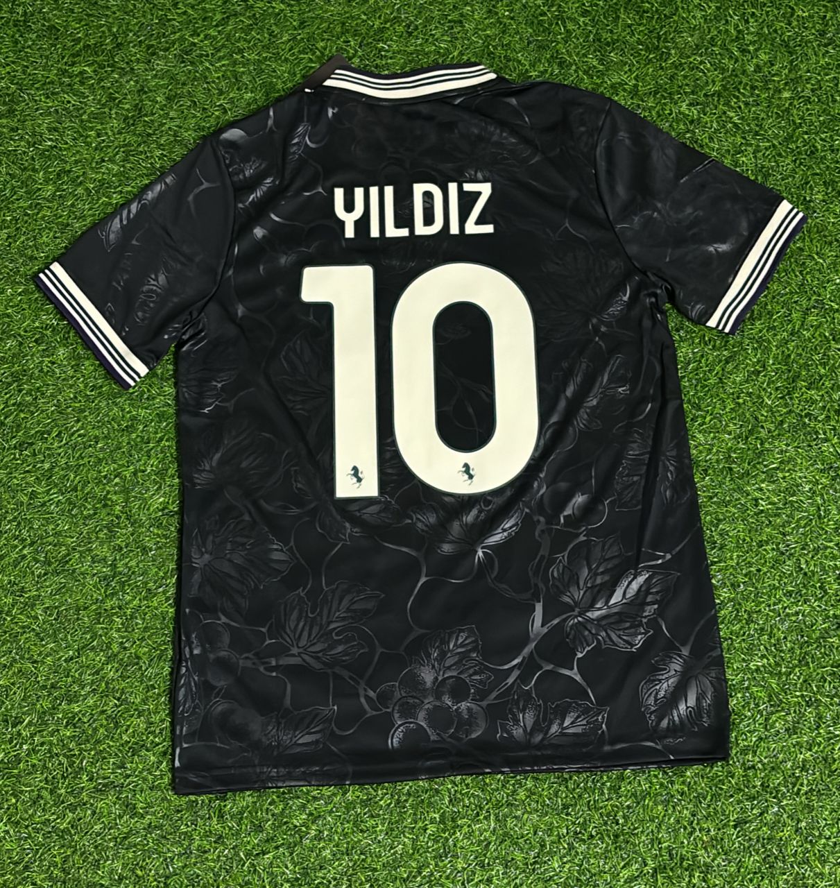 Kenan Yıldız Juventus 2026 New Season Black Football Jersey Kit
