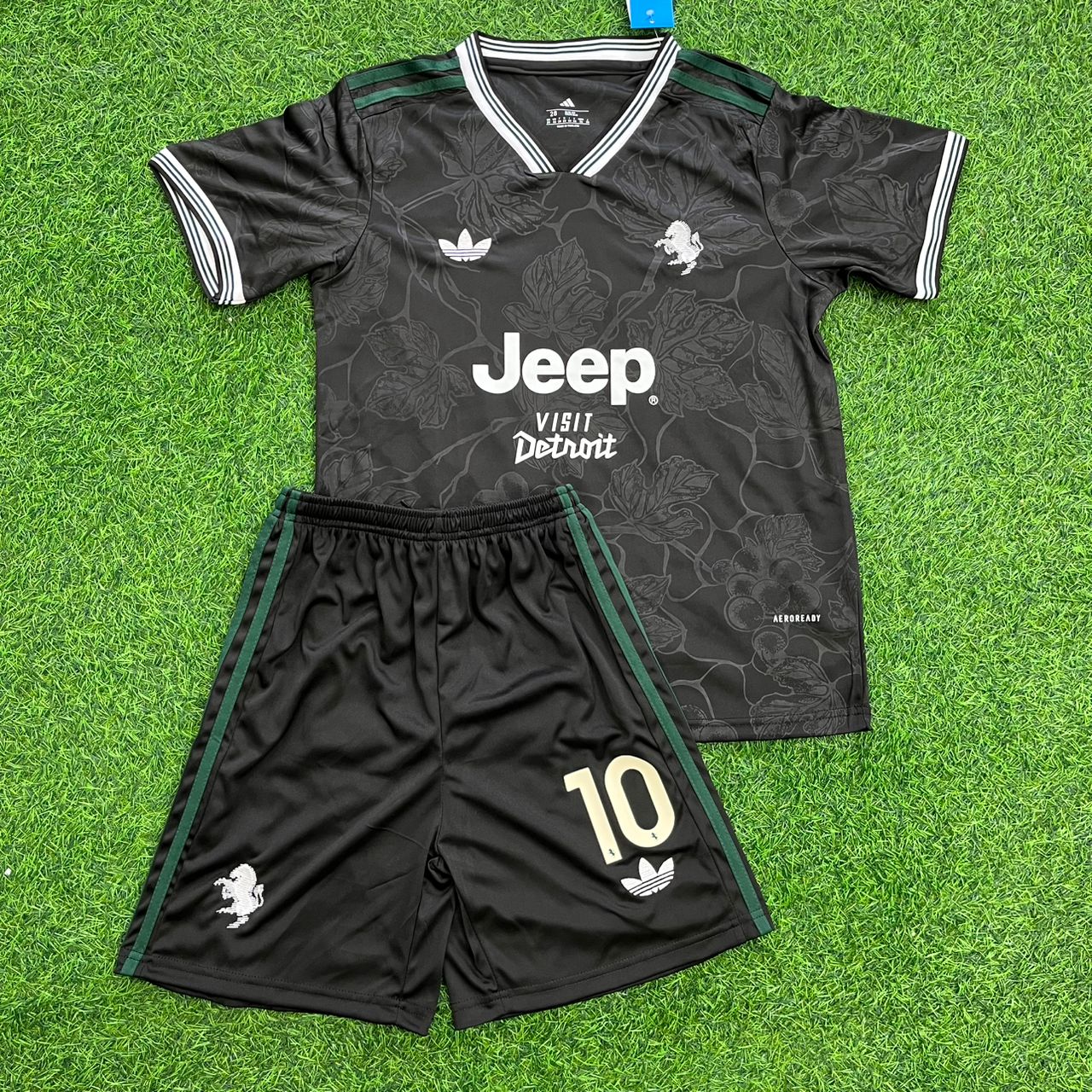 Kenan Yıldız Juventus 2026 New Season Black Kids Football Jersey Kit