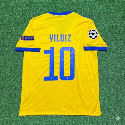 Kenan Yildiz Juventus Yellow Retro Football Jersey