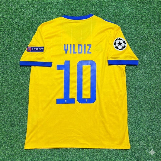 Kenan Yildiz Juventus Yellow Retro Football Jersey