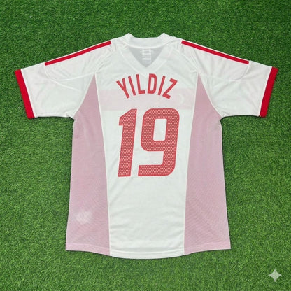 Kenan Yildiz Türkiye White Retro Football Jersey