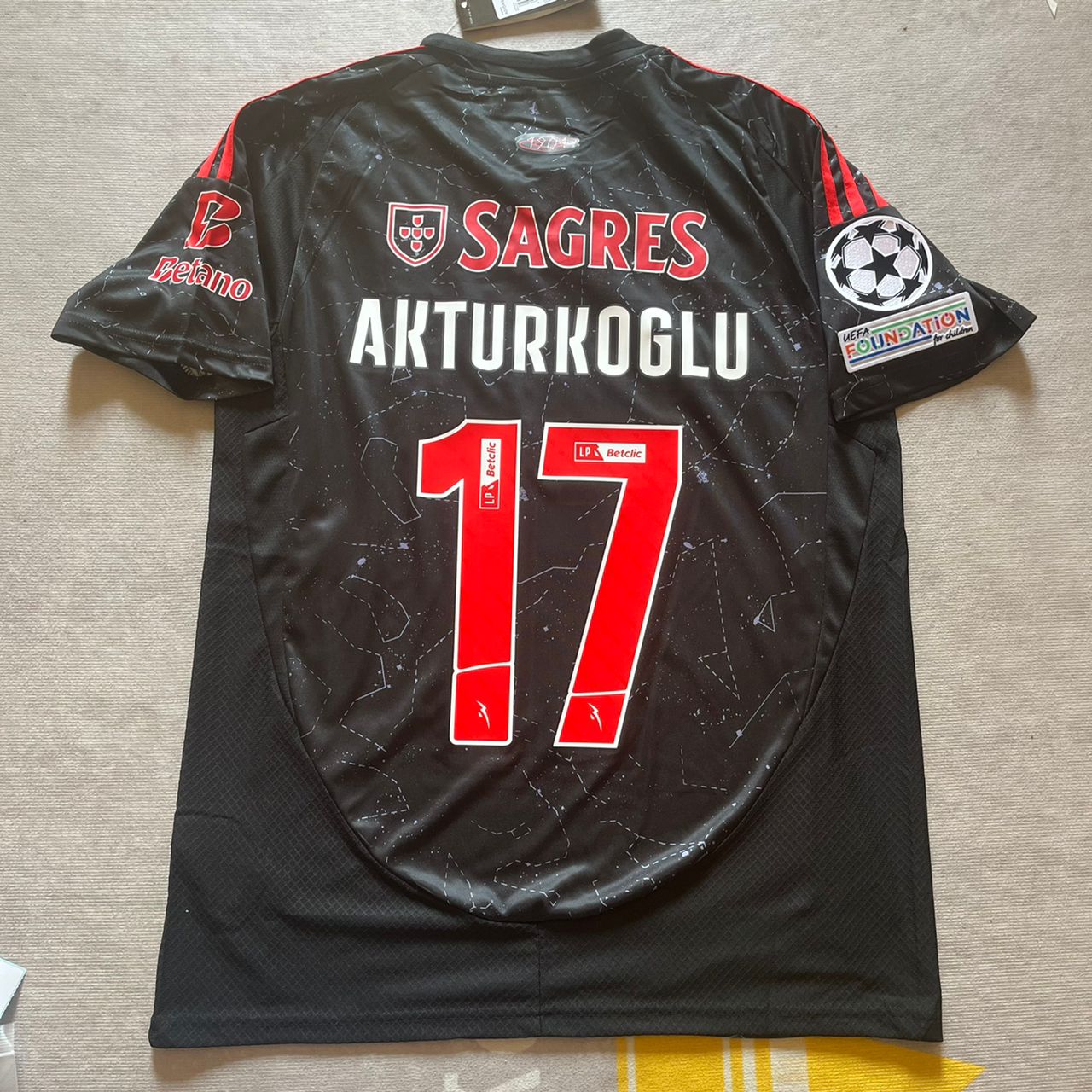 Kerem Akturkoglu Benfica Formasi Jersey Maillot Trikot Maglia