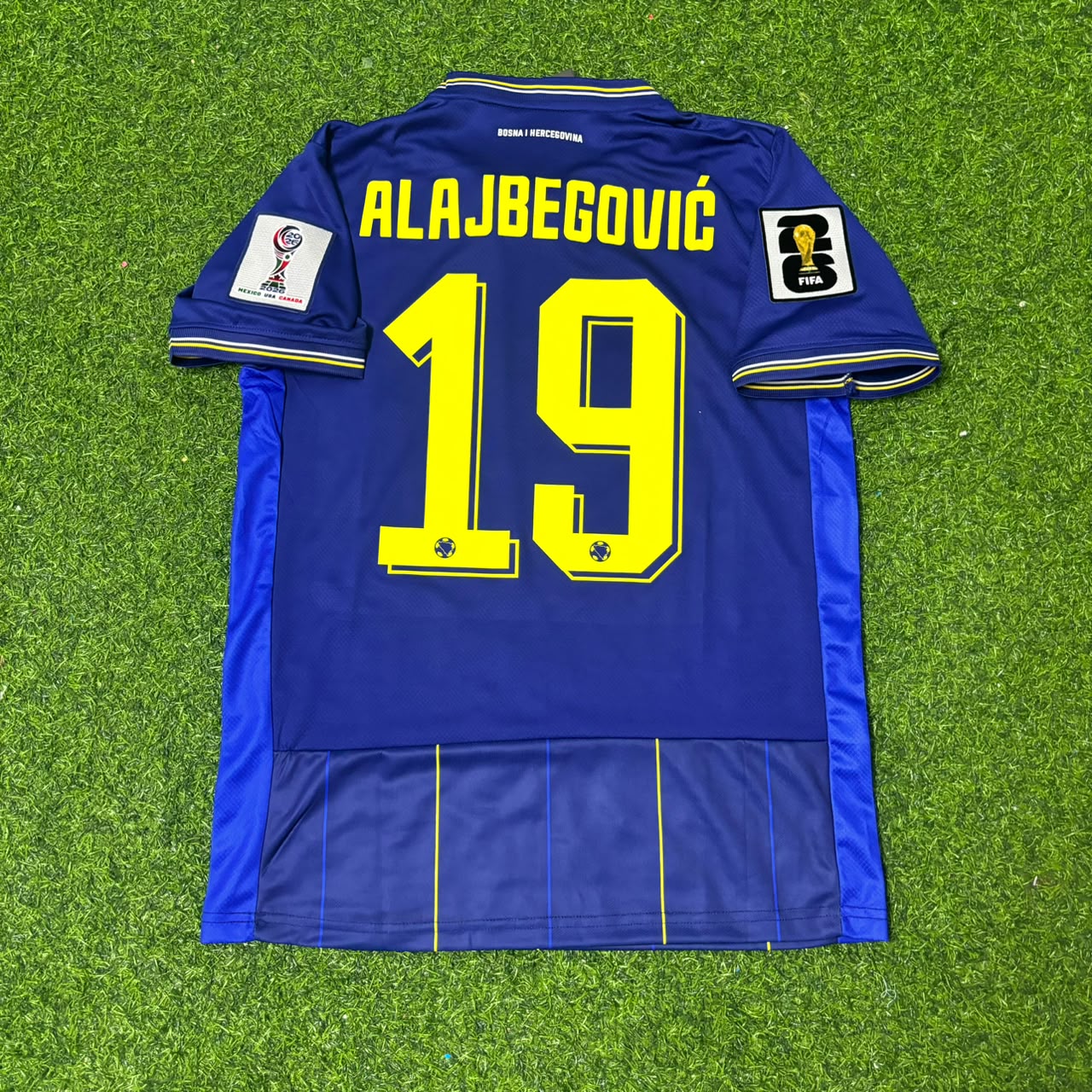 Kerim Alajbegovic Bosnia and Herzegovina 2026 World Cup Blue Football Jersey