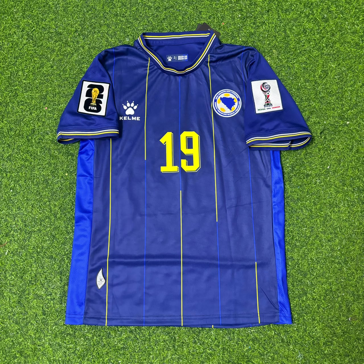 Kerim Alajbegovic Bosnia and Herzegovina 2026 World Cup Blue Football Jersey