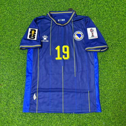 Kerim Alajbegovic Bosnia and Herzegovina 2026 World Cup Blue Football Jersey