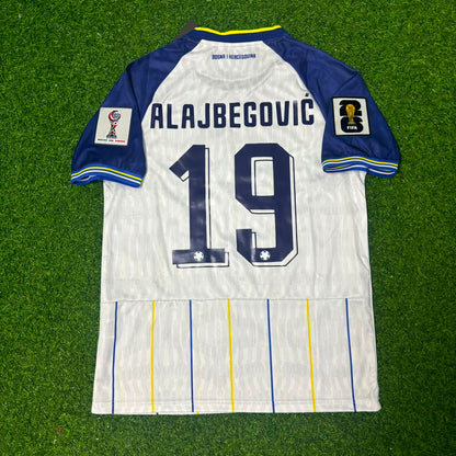Kerim Alajbegovic Bosnia and Herzegovina 2026 World Cup White Football Jersey
