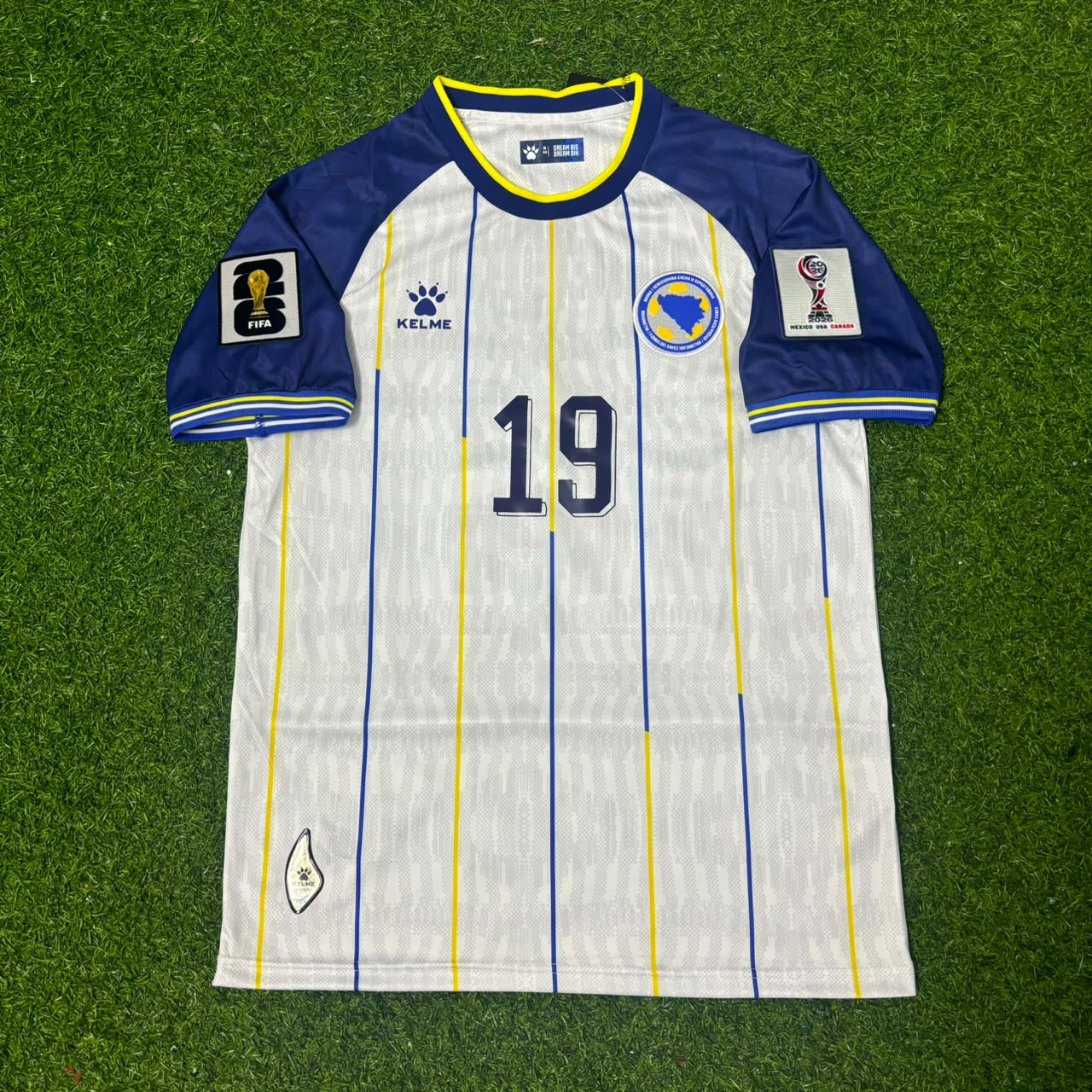 Kerim Alajbegovic Bosnia and Herzegovina 2026 World Cup White Football Jersey