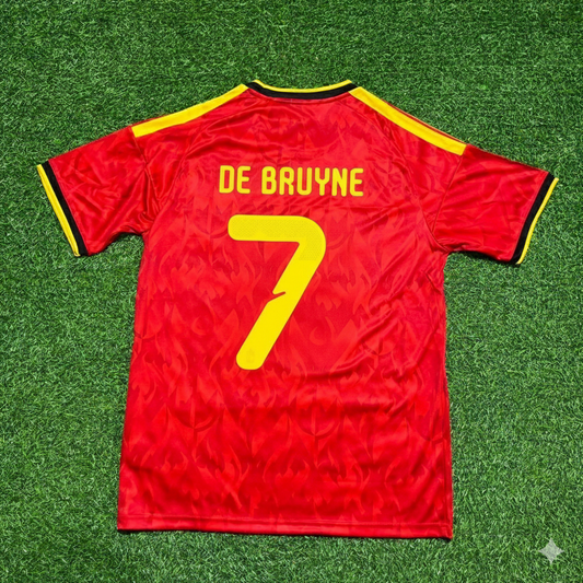 Kevin De Bruyne Belgium National Team Football Jersey Kit