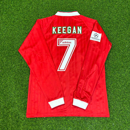 Kevin Keegan Liverpool Long Sleeve Retro Kit Jersey Trikot Maillot Soccer Shirt