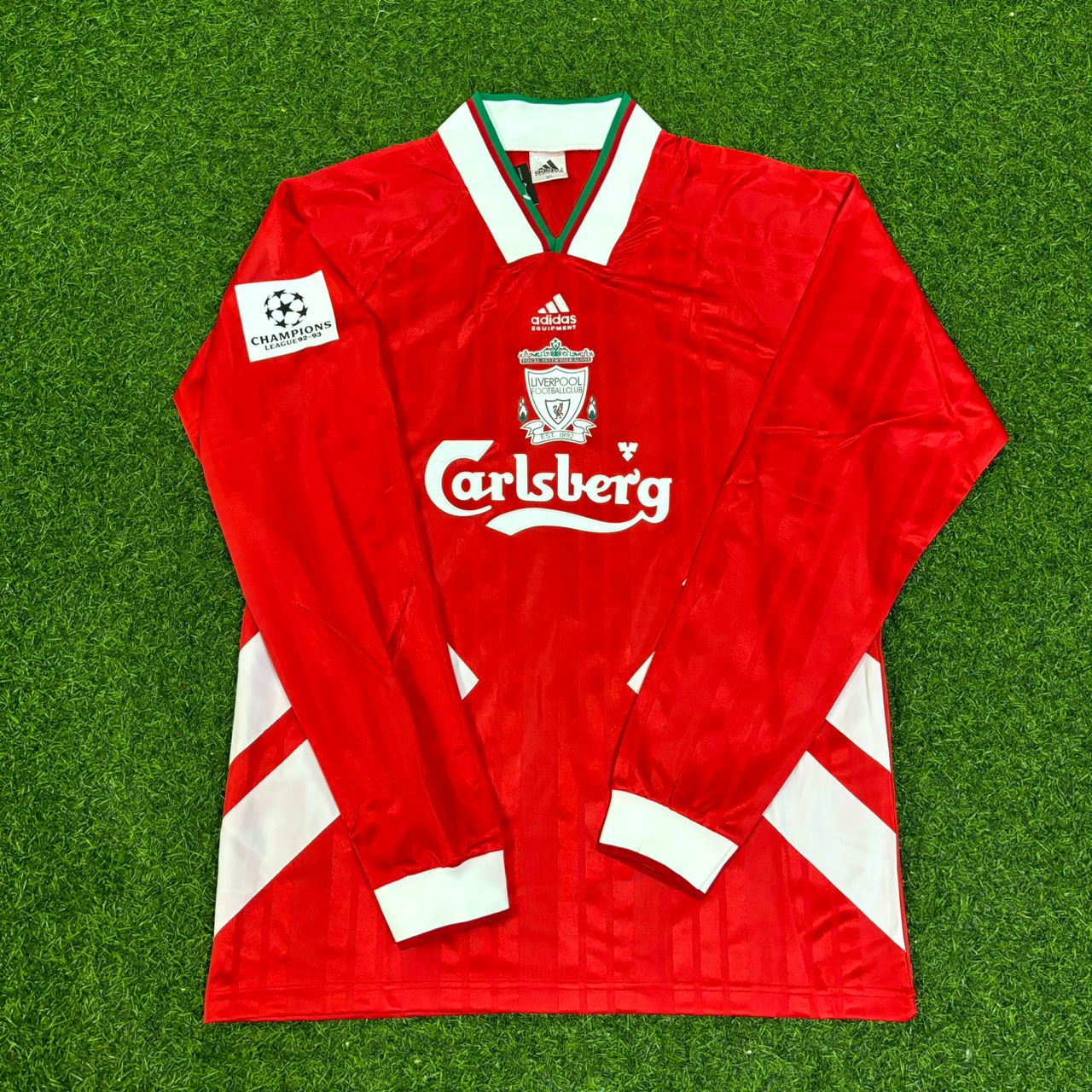 Kevin Keegan Liverpool Long Sleeve Retro Kit Jersey Trikot Maillot Soccer Shirt