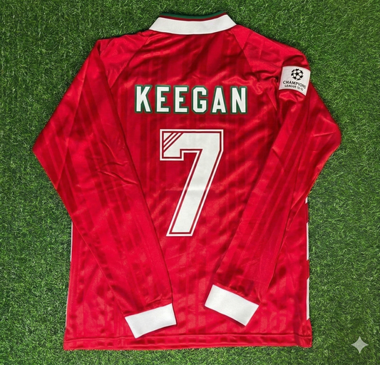 Kevin Keegan Liverpool Long Sleeve Retro Kit Jersey Trikot Maillot Soccer Shirt