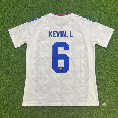 Kevin Pina Cape Verde 2026 World Cup Away White Football Jersey