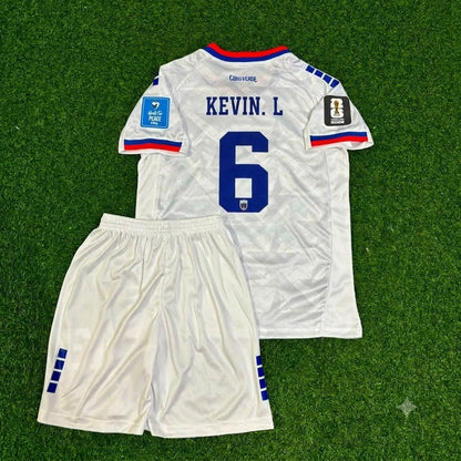 Kevin Pina Cape Verde 2026 World Cup Children White Football Jersey
