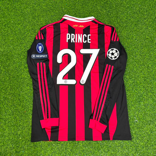 Kevin-Prince Boateng Milan 2009 2011 Retro Long Sleeve Jersey Maillot Trikot Maglia
