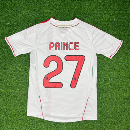 Kevin-Prince #70 Boateng Milan 2011-2012 White Away Retro Football Jersey