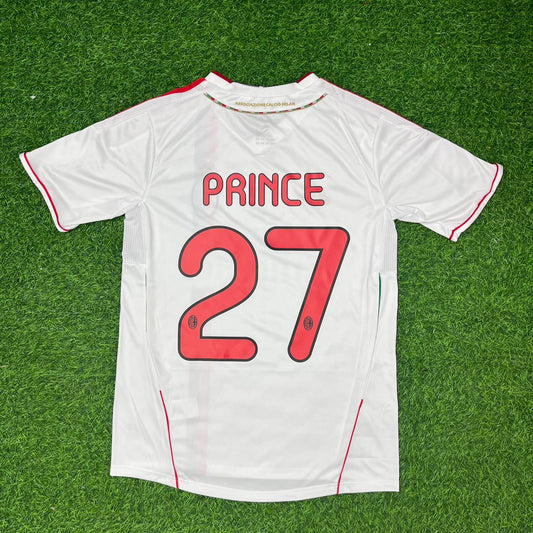 Kevin-Prince #70 Boateng Milan 2011-2012 White Away Retro Football Jersey
