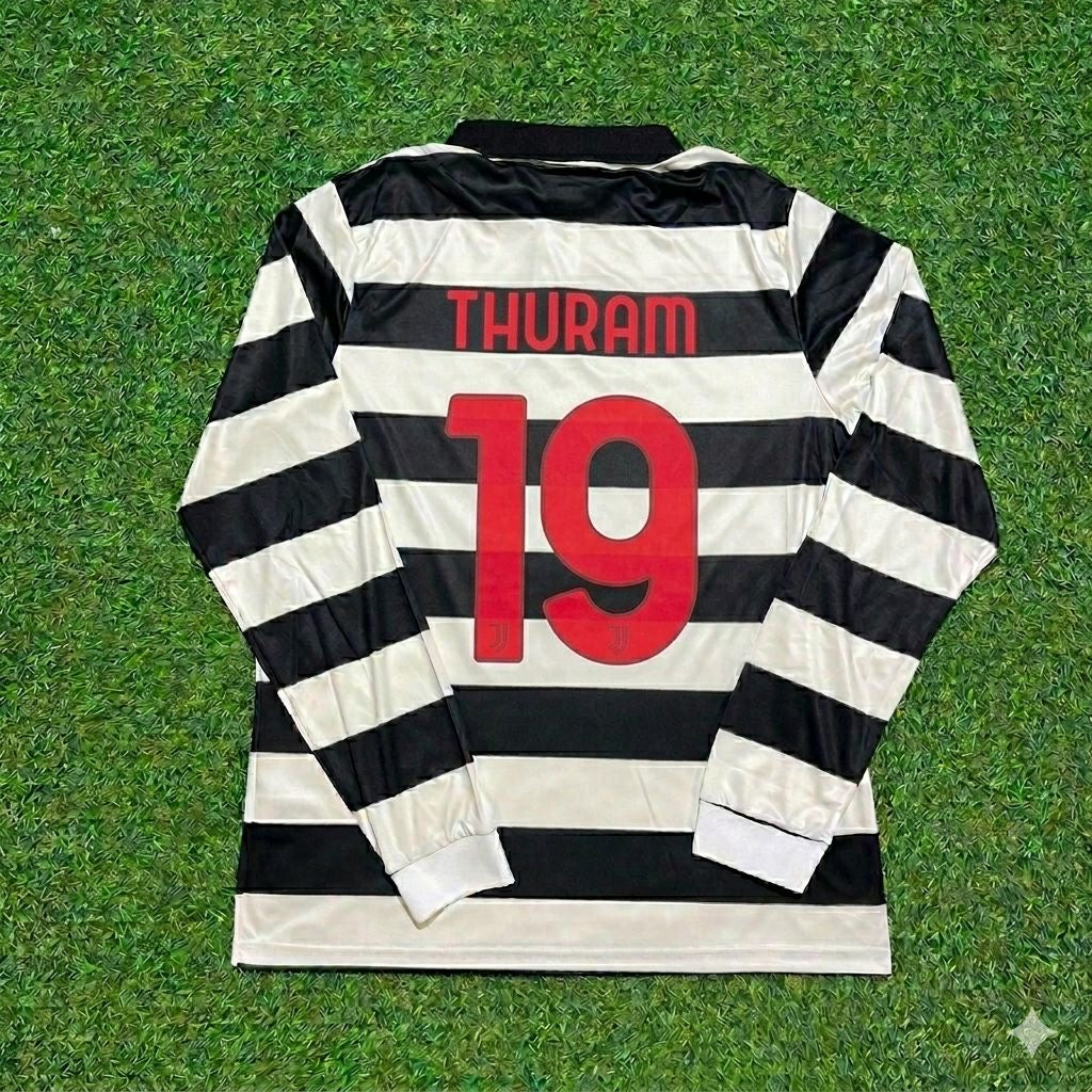Khéphren Thuram-Ulien #19 Juventus New Season Fourth Long Sleeve Trikot Jersey