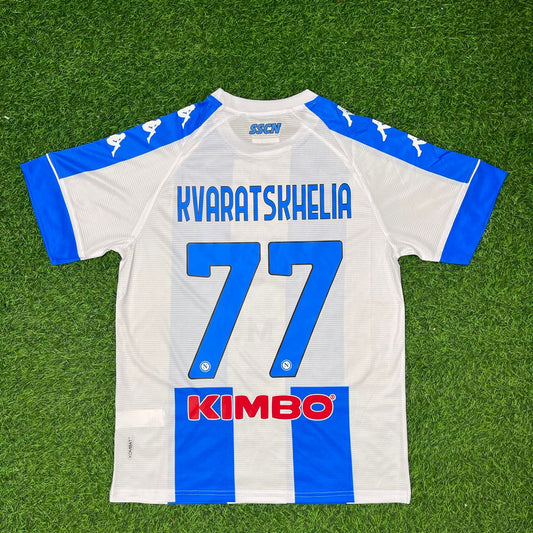 Kvara Khvicha Kvaratskhelia Napoli 2020/2021 Home Football Jersey Kit